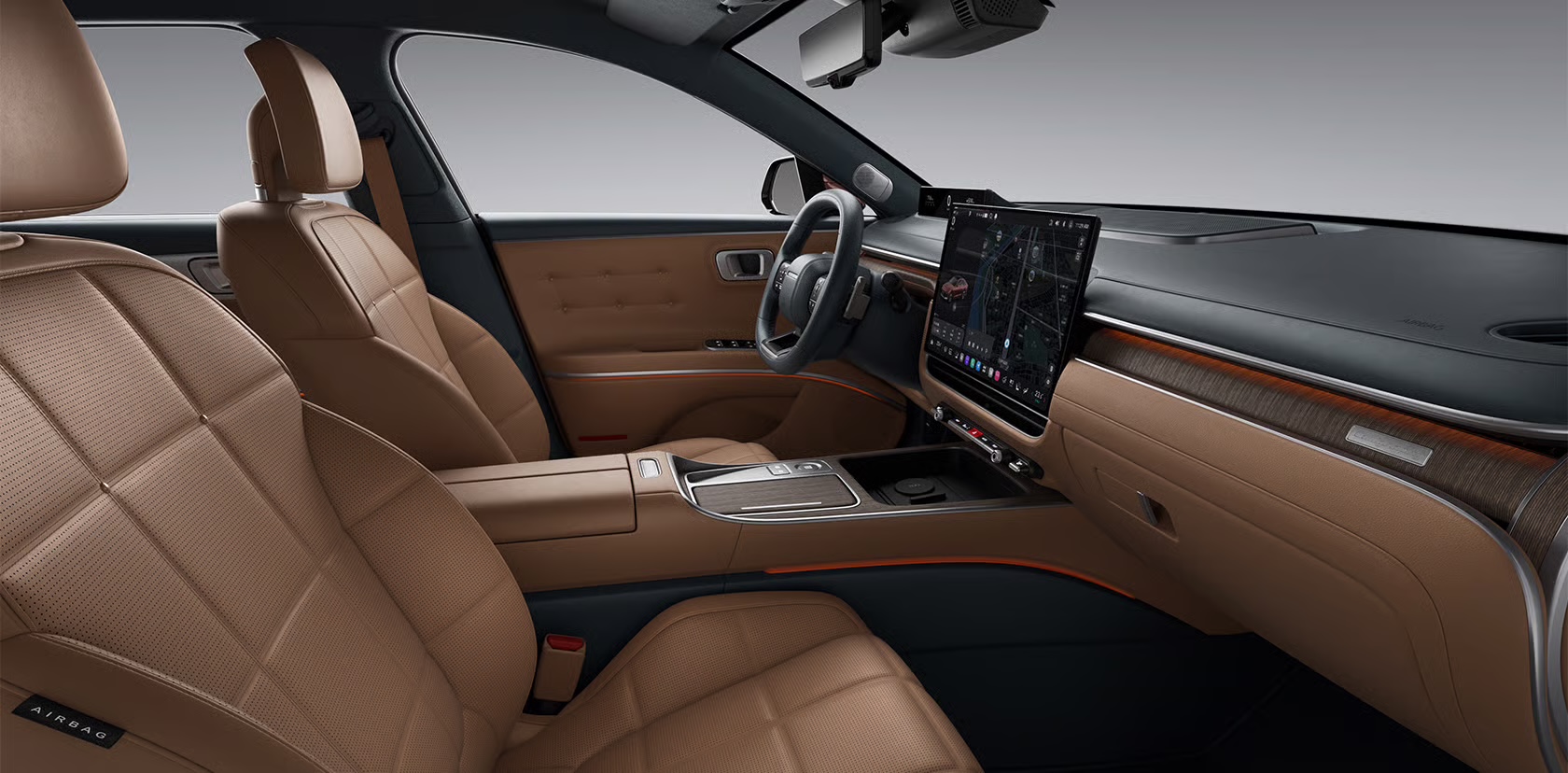 GN7FL brown interior showing garnish application context